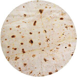 Burrito Tortilla Throw Blanket 71 Inches Funny Gifts for Adults Kids Women Men